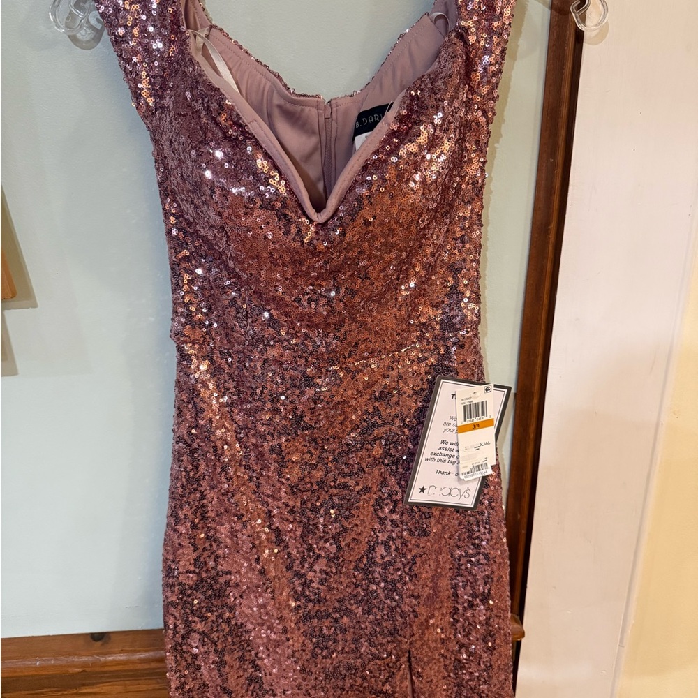 B Darlin Glittering Rose Dress